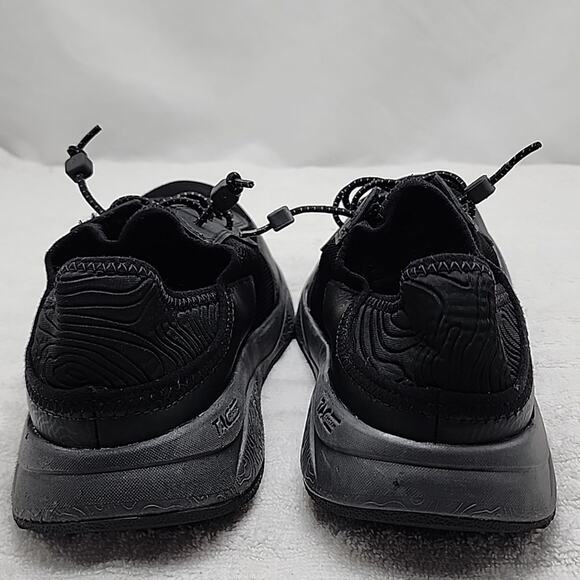 CLARKS NEW-DAVIS LOW TOP MENS ■SIZE 8■COLORWAY COMBI BLACK CANVAS ELASTIC-LACES - Picture 11 of 16